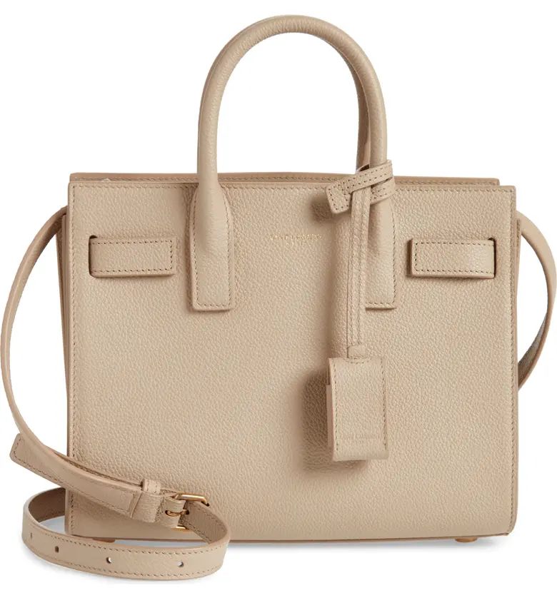 Saint Laurent Nano Sac de Jour Grained Leather Tote | Nordstrom | Nordstrom