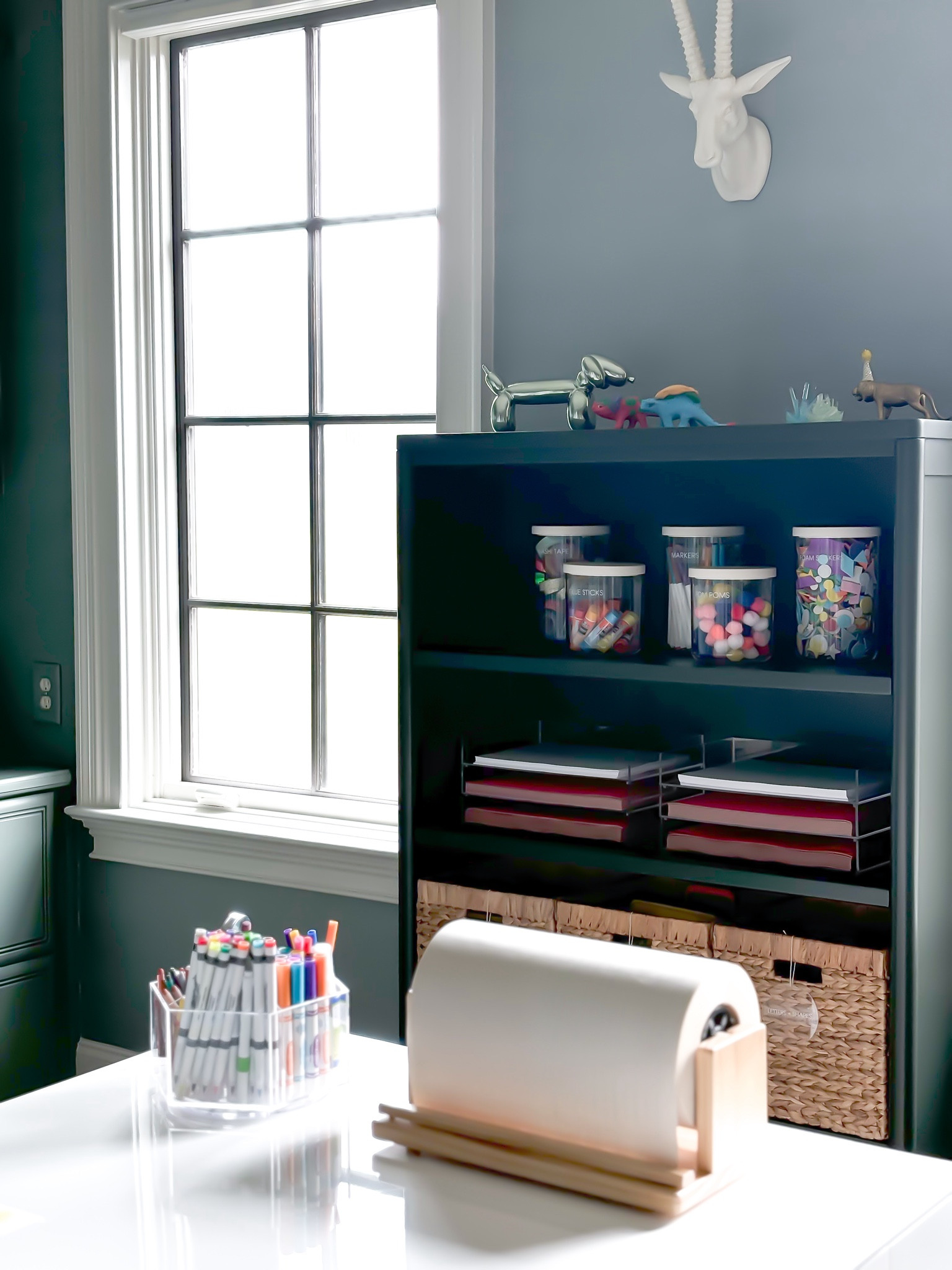 Form + Function 

This craft room is set up for success with clearly labeled zones and supplies, lots of acrylic solutions so everything is easy to find, and best of all its beautiful to look at. 

#LTKHome #LTKKids #LTKFamily