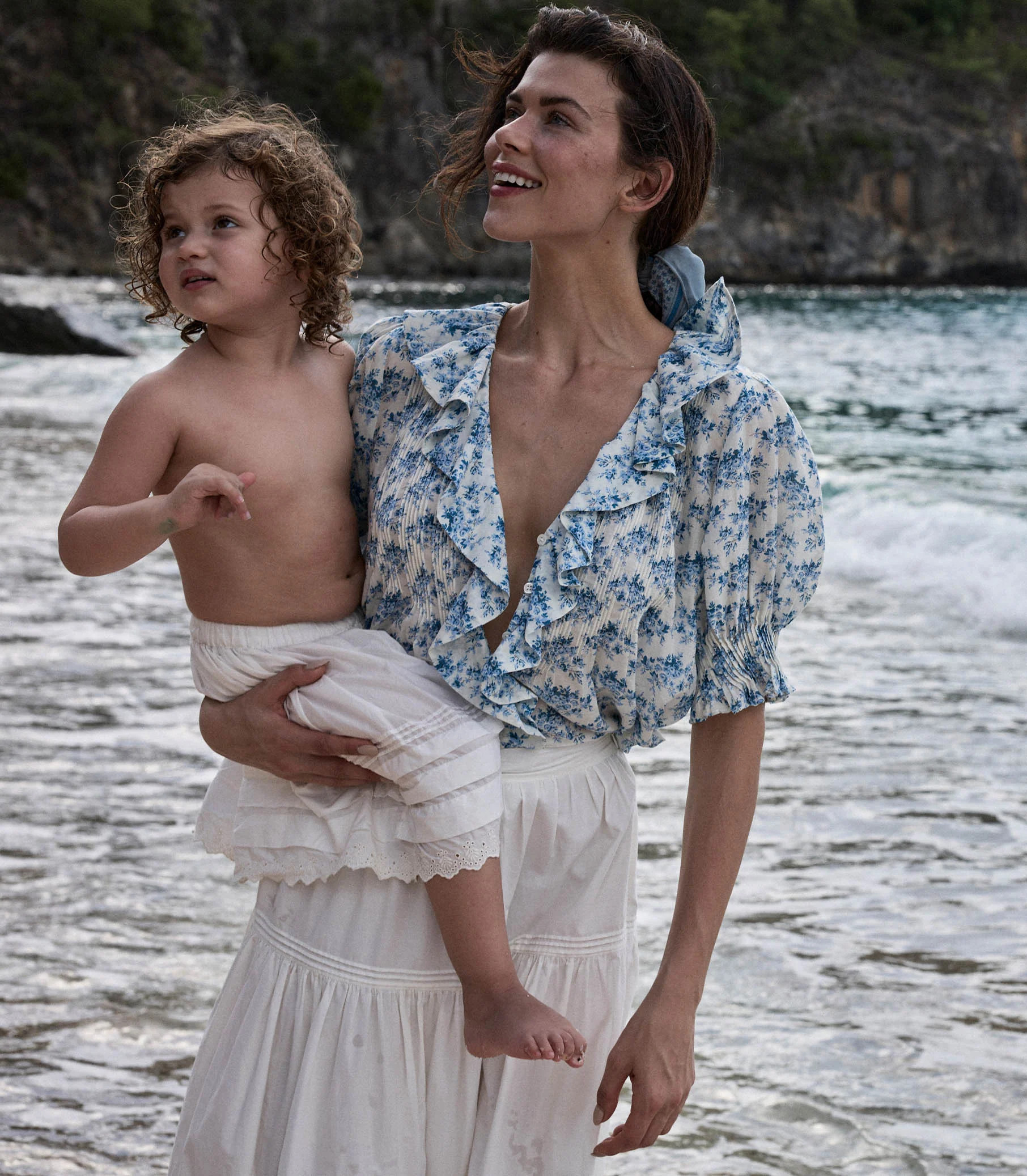 Henri Top - Bleu Rosier Floral | DÔEN | DOEN