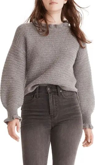 Madewell Ruffle Neck Sweater | Nordstrom | Nordstrom