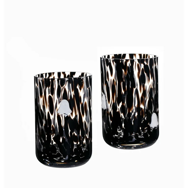 Way to Celebrate 12 fl oz Halloween Ghosts Charm Drinking Glass, Set of 2 | Walmart (US)