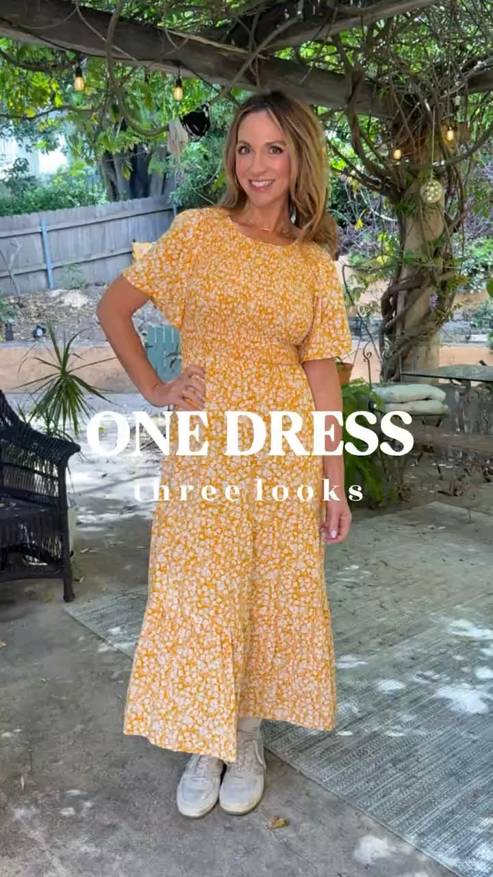 
One floral maxi dress, three different looks 🤍 
Spring outfits 2026 are all about easy, versatile pieces like this. It’s one of those spring dresses that works for everything—from vacation outfits beach days and resort wear to everyday travel outfits, teacher outfits, and even a simple date night outfit. It also makes such a cute Mother’s Day dress & summer dress.

I took this dress with me on a recent trip and wore it nonstop. It packs super light, is completely wrinkle resistant, and you can take it straight out of your suitcase and wear it. I styled it casually with sandals and a tote during the day, dressed it up with wedges and a clutch for dinner, and it’s also super cute styled with a denim jacket and sneakers for a casual errand day or a comfortable teacher outfit.

It’s lightweight, breathable, and really flattering with stretch in the bust and waist. I also love that it gives a little arm coverage without feeling heavy.

Comes in lots of beautiful colors 🤍
Wearing size SM & I’m 5’7 sz 6 for reference

#LTKTravel #LTKootd #LTKMothersDay