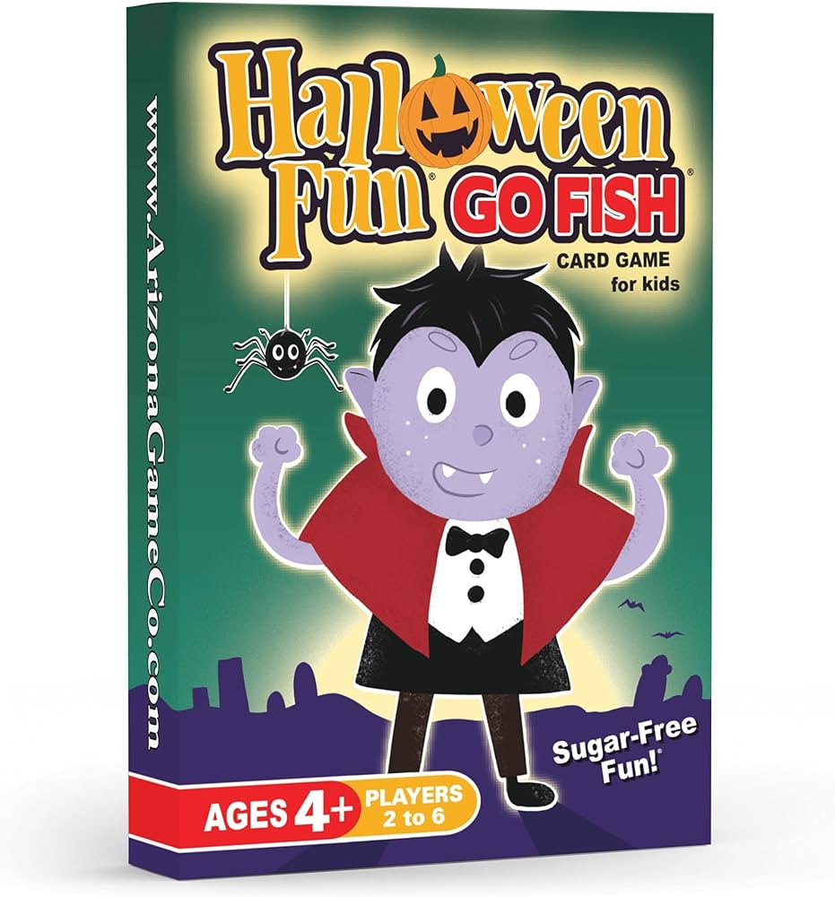 Arizona GameCo Halloween Fun Go Fish Classic Card Game for Kids - Play Go Fish, Old Maid, and Sla... | Amazon (US)