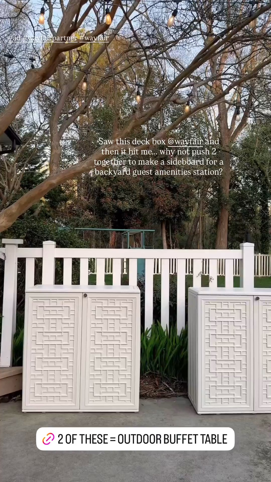 DIY outdoor buffet 

Pool storage, deck box 


#LTKSeasonal