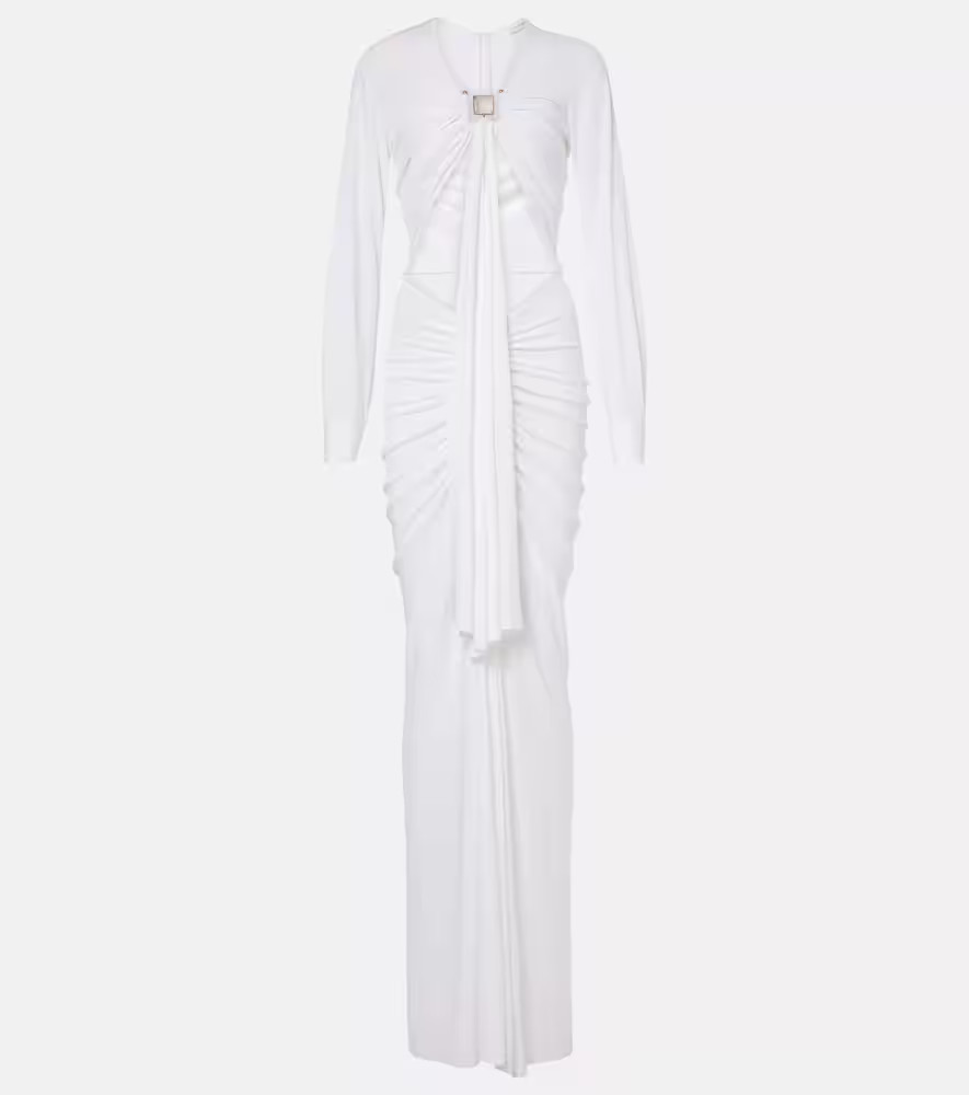 Christopher Esber Embellished gathered jersey gown | Mytheresa (US/CA)