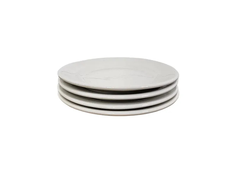 Vintage White Ironstone Salad Plates Chunky White Ironstone Dinnerware - Etsy | Etsy (US)