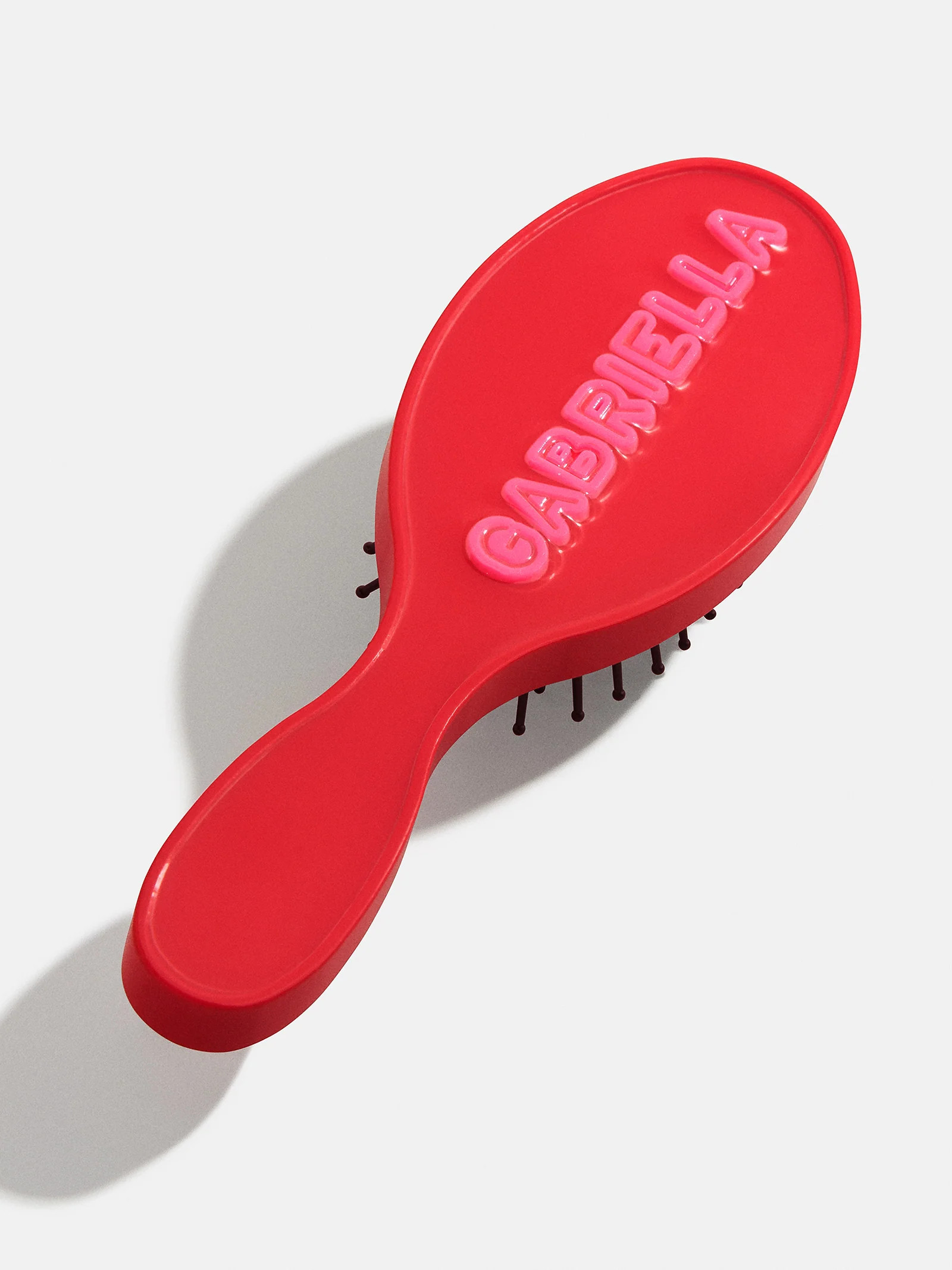 Mini Fine Line Custom Hair Brush - Red/Pink | BaubleBar