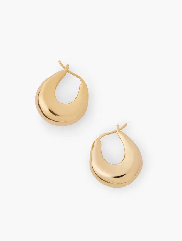 Gold Plated Sterling Hoop Earrings | Talbots