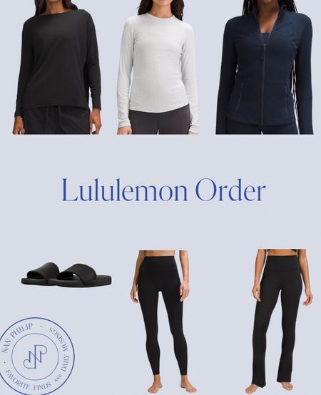 Ordered a few things for lululemon. 
I take my usual dress size in the tops and size down in their bottoms/leggings  