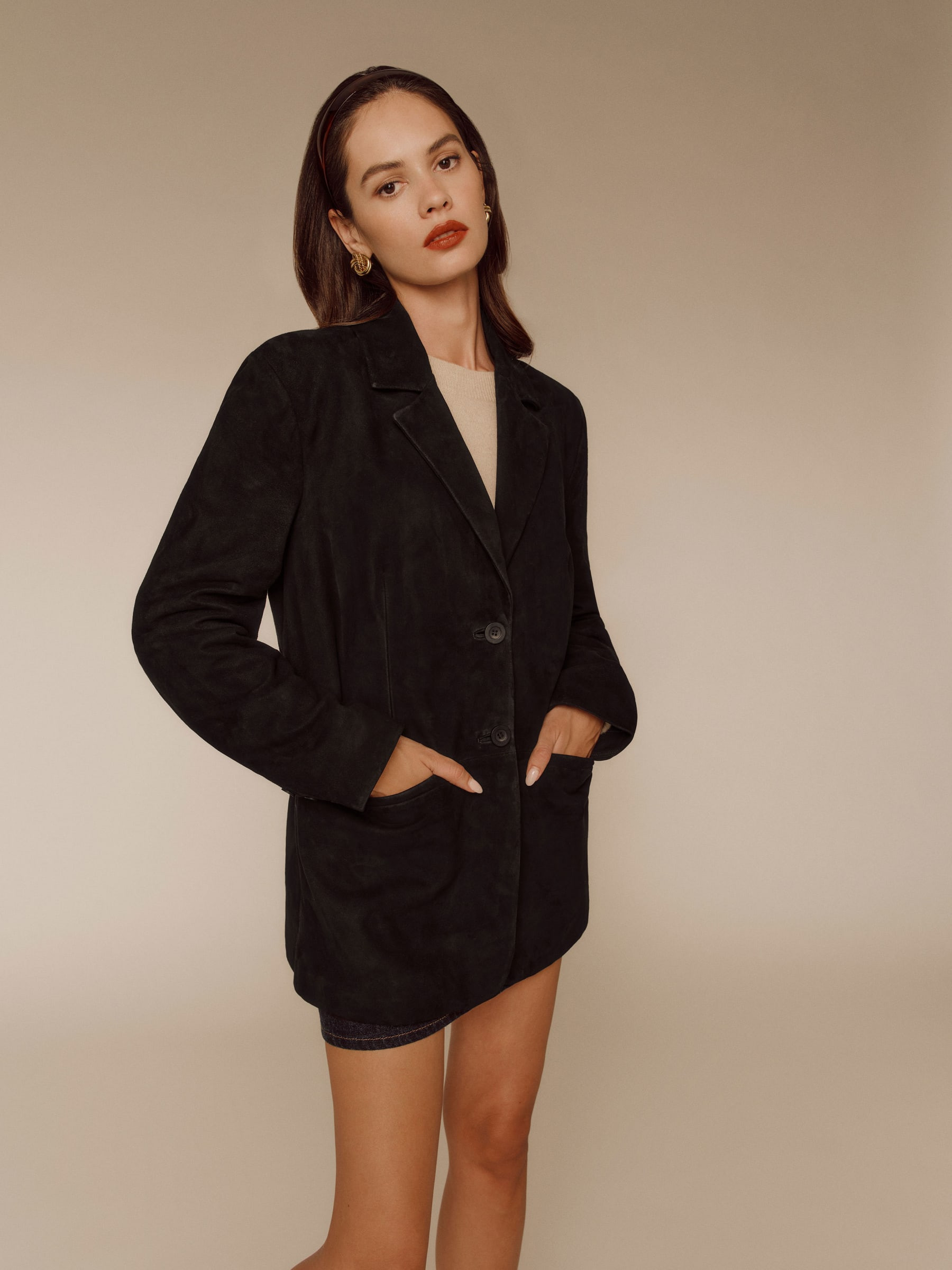 Veda Leon Oversized Suede Blazer | Reformation (Global)