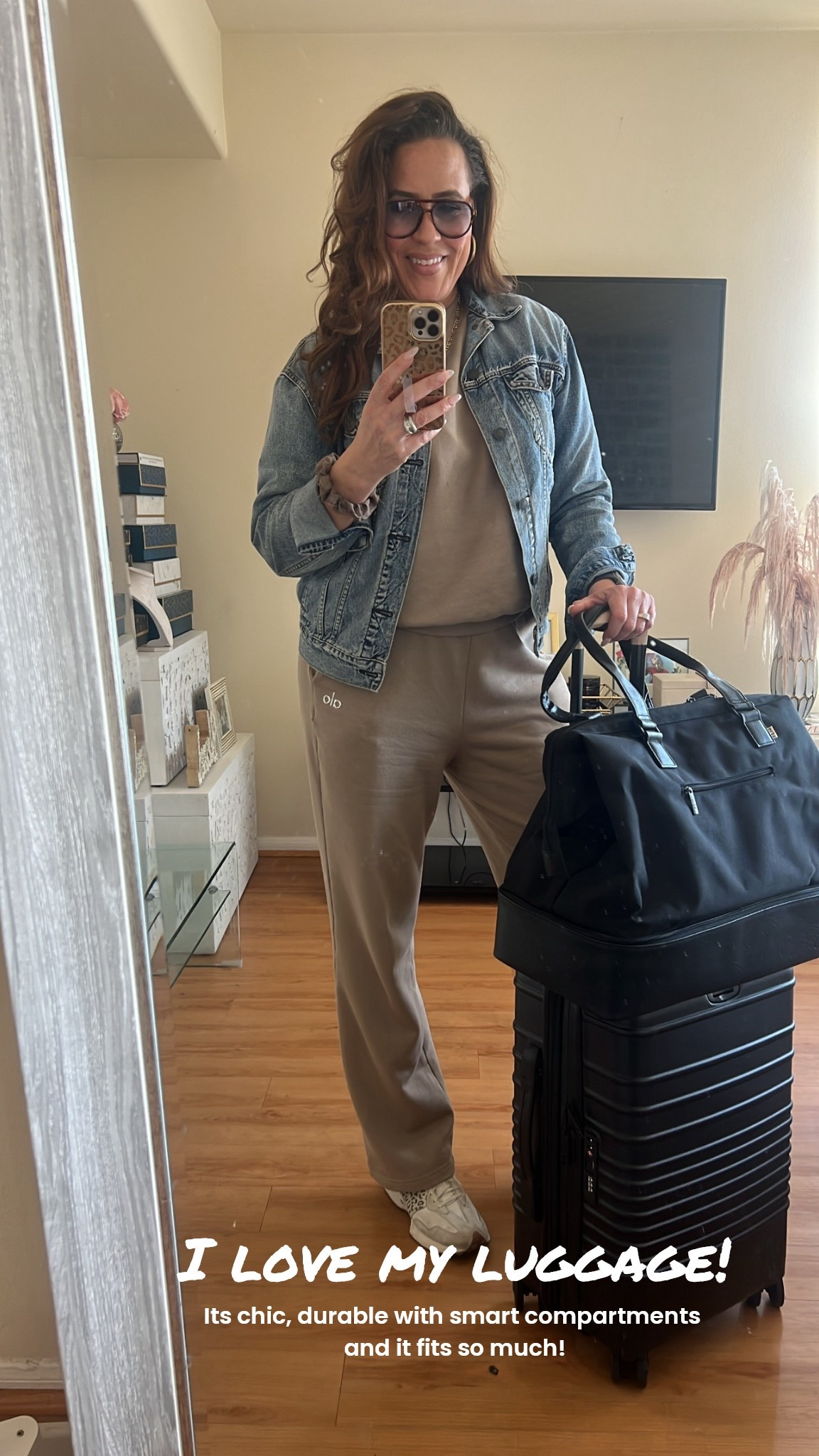 I love my BEIS luggage! I took the weekender bag and carry-on luggqge when we went to LA. ☀️🌴 It was perfect for a long weekend getaway! I linked the checked in luggage too. Travel outfit, vacation luggage, BEIS luggage @beistravel   #LaidbackLuxeLife

Sweatshirt: S
Sweatpants: S

Hey Beautiful! Feel free to comment on this post if you have any questions! 🫶🏽

Follow me for more fashion finds, beauty faves, lifestyle, home decor, sales and more! So glad you’re here!! XO, Karma

#LTKTravel #LTKootd #LTKdayinmylife