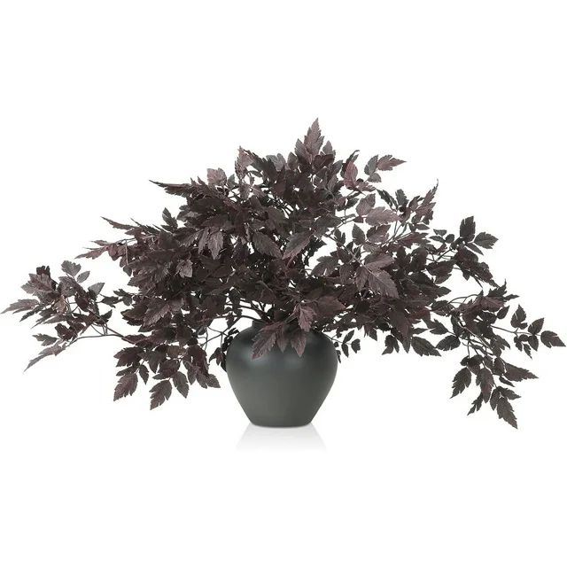 10 Pack Artificial Cimicifuga Plant Leaf Spray Faux Plum Cimicifuga Ramosa Leaf Branch Faux Fall ... | Walmart (US)