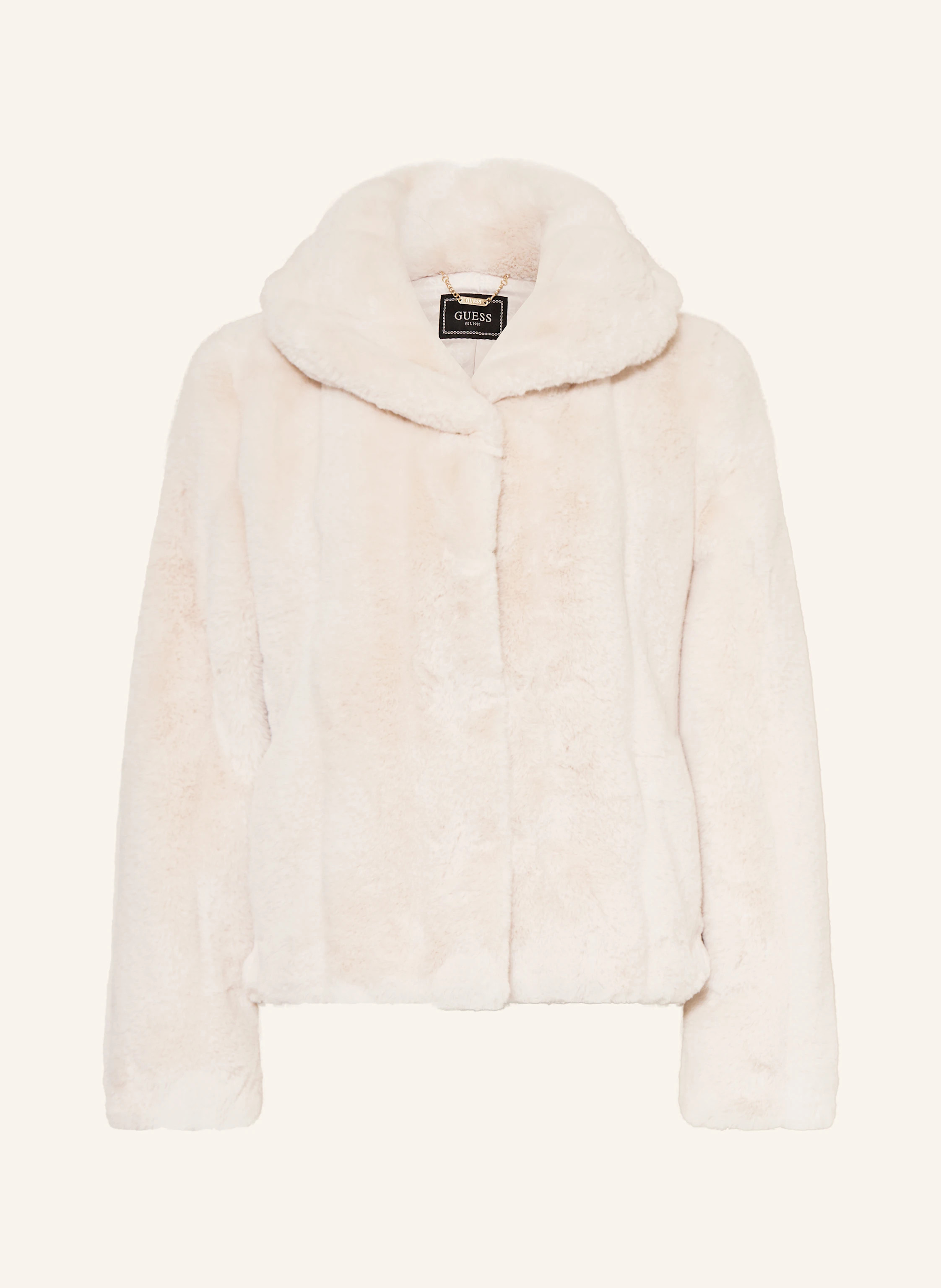 GUESS Kunstfell-Jacke NEW SOPHY in ecru | Breuninger (DACH)