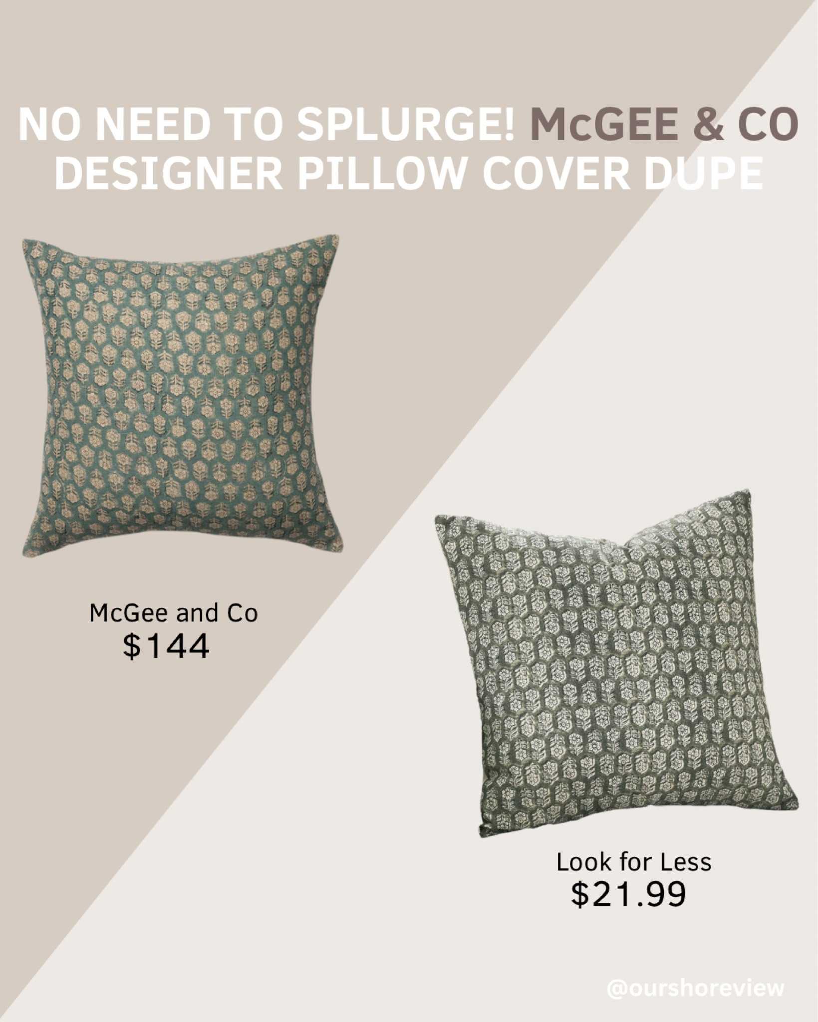 No need to splurge! This McGee and Co. designer pillow cover dupe in a gorgeous green hue is the perfect way to elevate your home decor on a budget. Style it in your living room, bedroom, or even your entryway bench for a pop of designer-inspired charm. Ideal for layering with neutral throws or mixing with patterned pillows, this affordable find brings high-end style without breaking the bank. A must-have for those who love timeless decor and budget-friendly upgrades!

#LTKSaleAlert #LTKFindsUnder50 #LTKHome