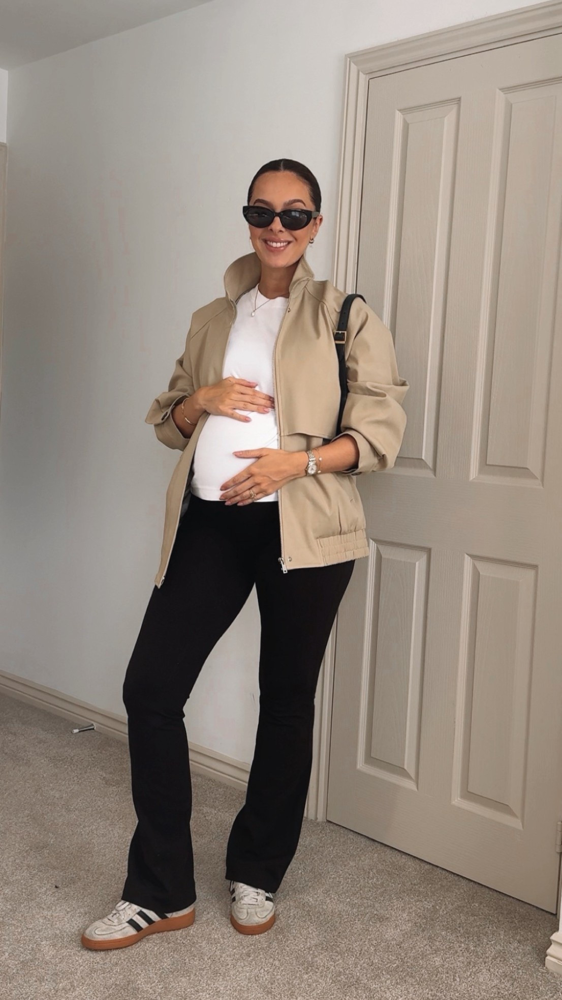 Comfy casual outfit at 32 weeks pregnant - all non-maternity 🤍

I sized up in the jacket to a size M.

I’m wearing a size S in the yoga pants but I’ve just ordered the maternity version as they’re starting to get a bit tight. I’ve linked both 🖇️

#LTKuk #LTKspring #LTKmaternity
