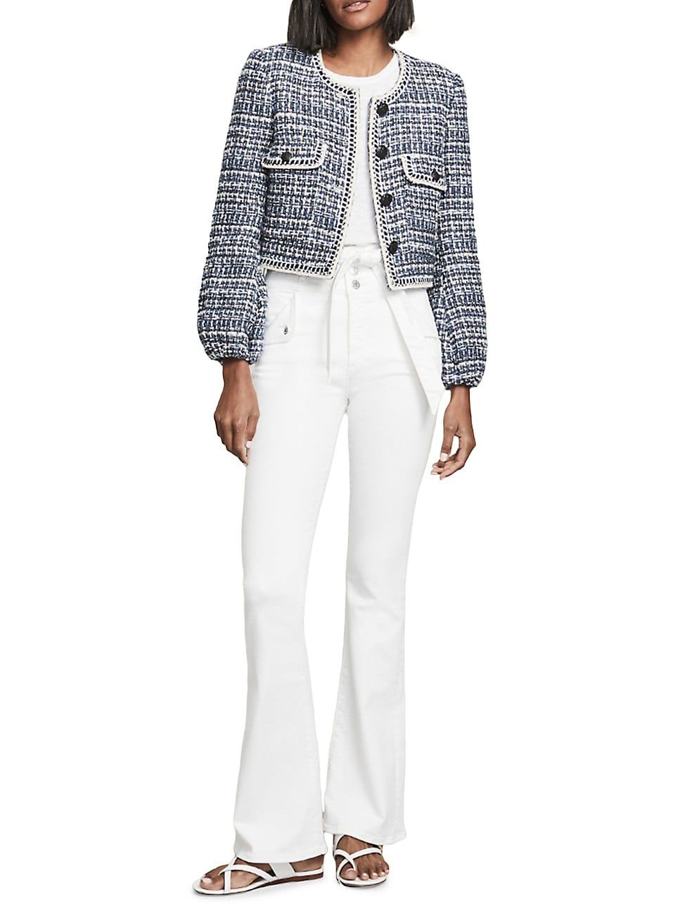 Brim Cropped Tweed Jacket | Saks Fifth Avenue