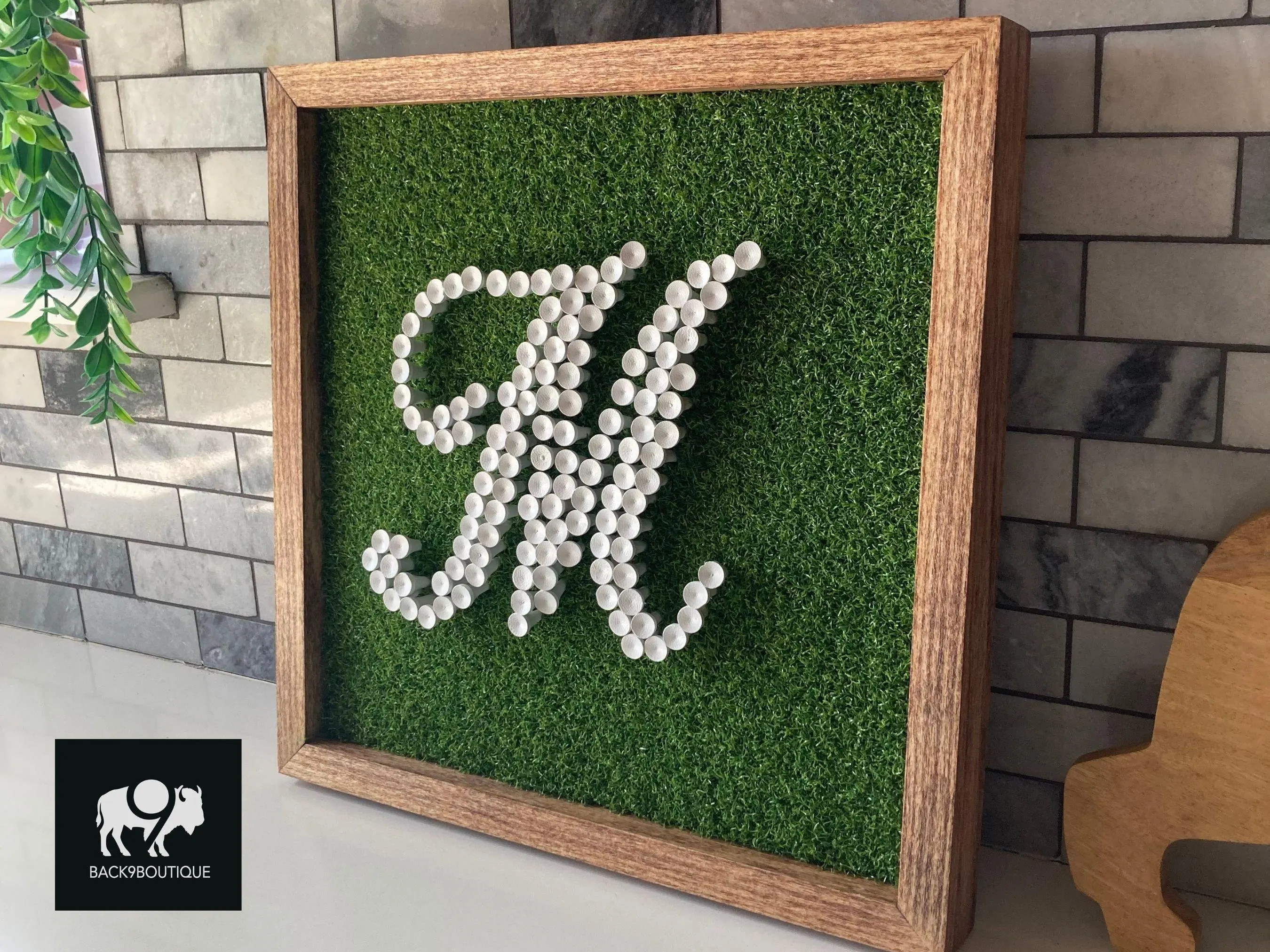 Custom Golf Initial Tee Art - Handcrafted Monogram Display | Etsy (Global)