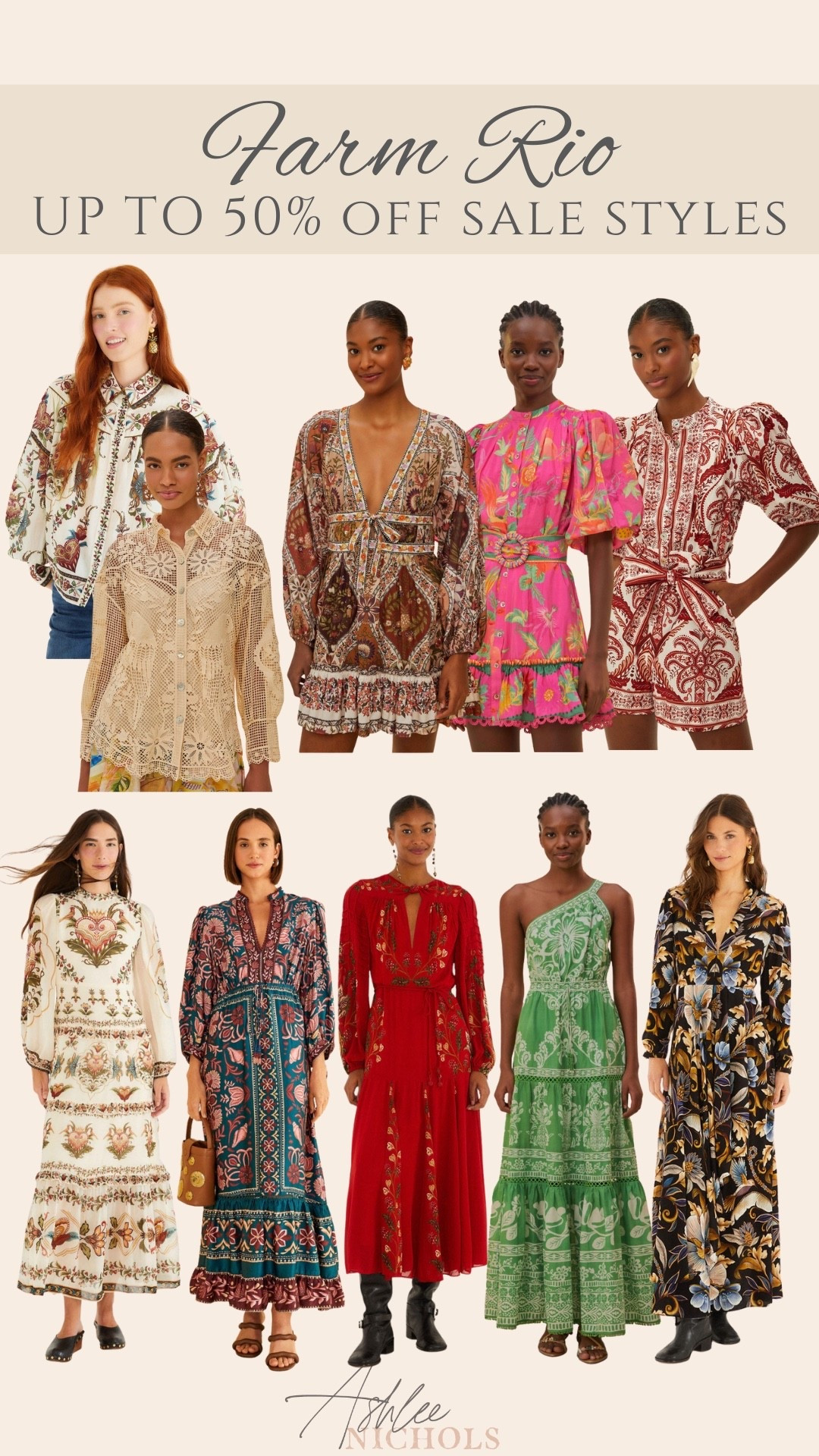 Up to 50% off Farm Rio sale styles! Perfect for an upcoming trip!

Printed dress, maxi dress, mini dress, vacation style



#LTKSeasonal #LTKSaleAlert #LTKTravel