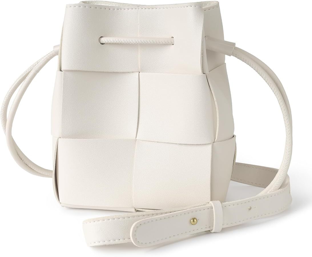Woven Crossbody Bags for Women, Handmade Woven Leather Bucket Bag Hobo Bags for Women. Small Bucket Purse Shoulder Bag
4.6  8 | Amazon (US)