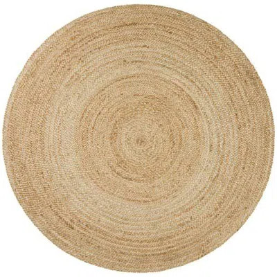 Round Handmade Handwoven Jute/Sisal Area Rug in Tan | Wayfair Professional