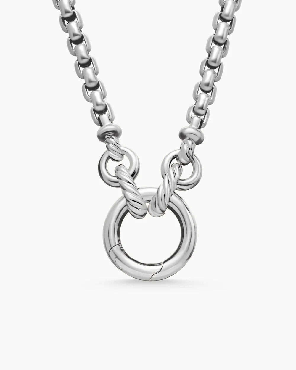 Smooth Amulet Vehicle Box Chain Necklace | David Yurman