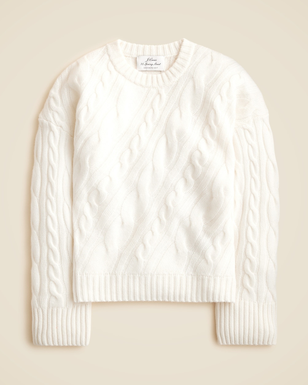 Spring Street cashmere twisted cable-knit sweater | J. Crew US