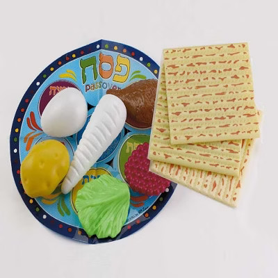 Rite Lite 10pc Passover Children Play Seder Set 4.25" - Blue/Beige | Target