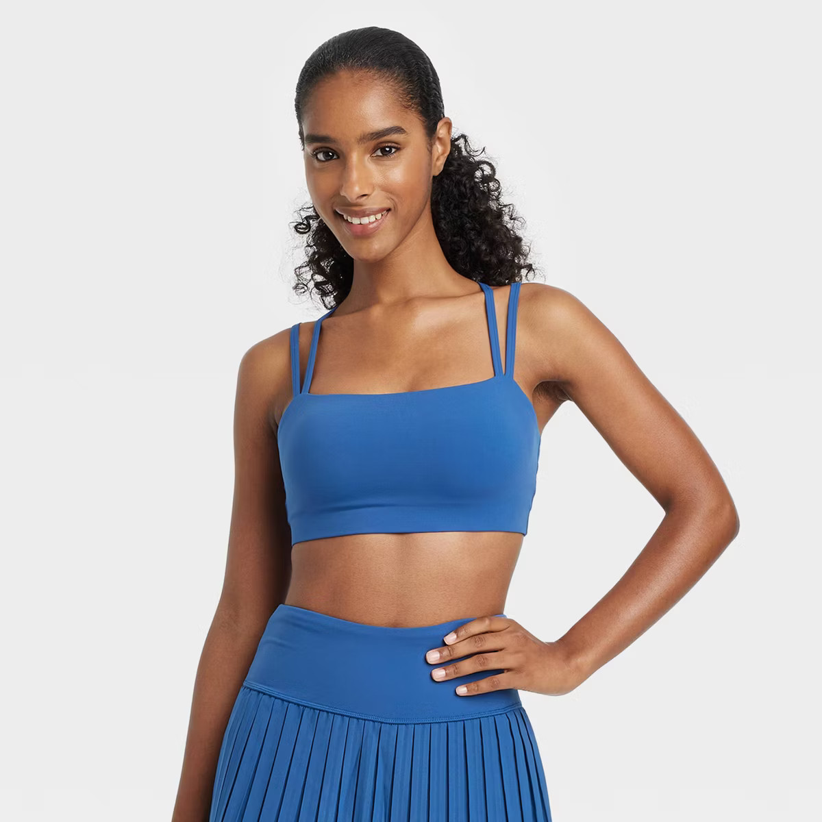 Women's Square Neck Strappy Sports Bra - JoyLab™ | Target