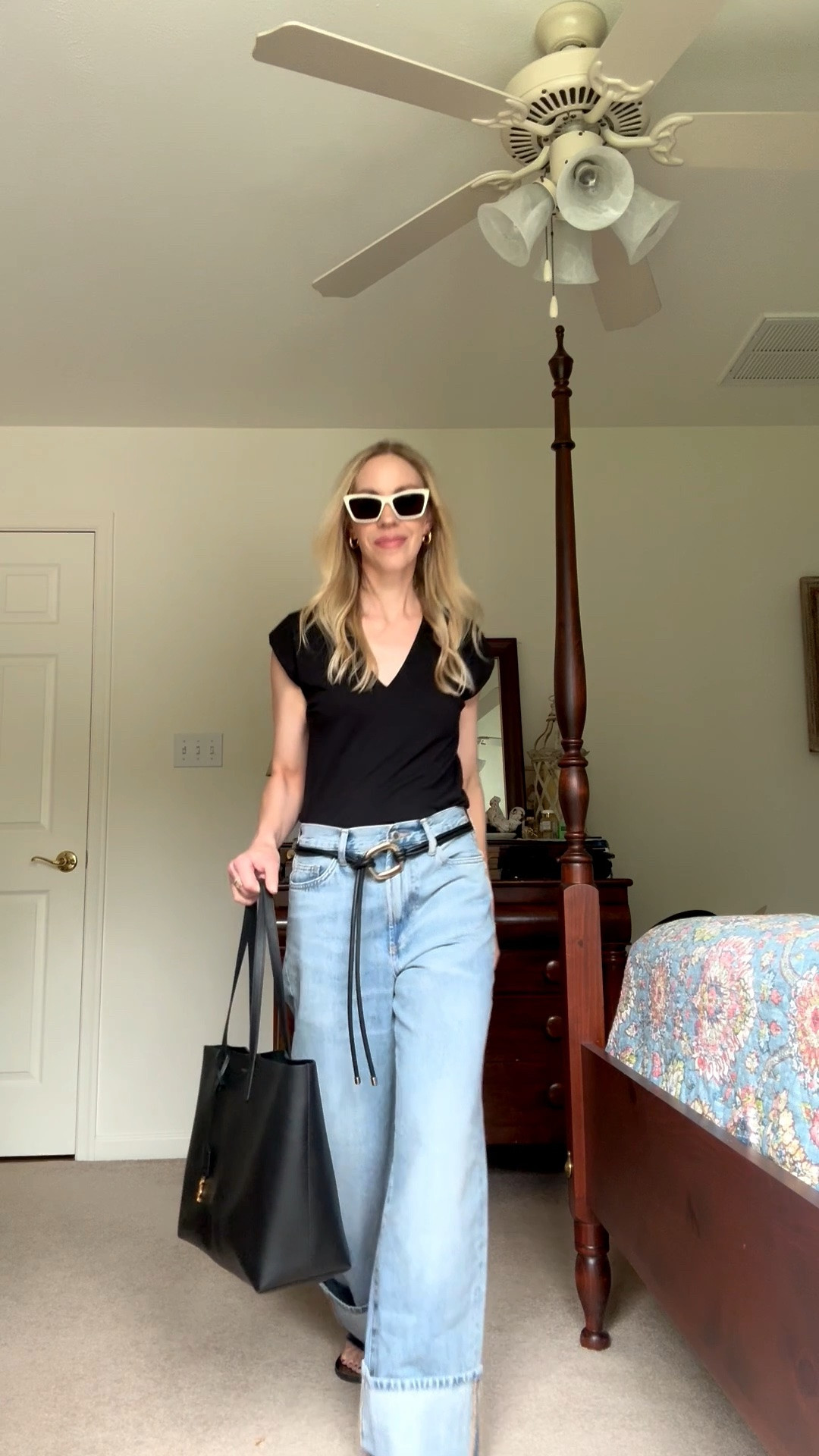 Obsessed with these new cuffed baggy jeans from @Zara - on trend fit and under $80

#LTKSeasonal #LTKgrwm #LTKOver40