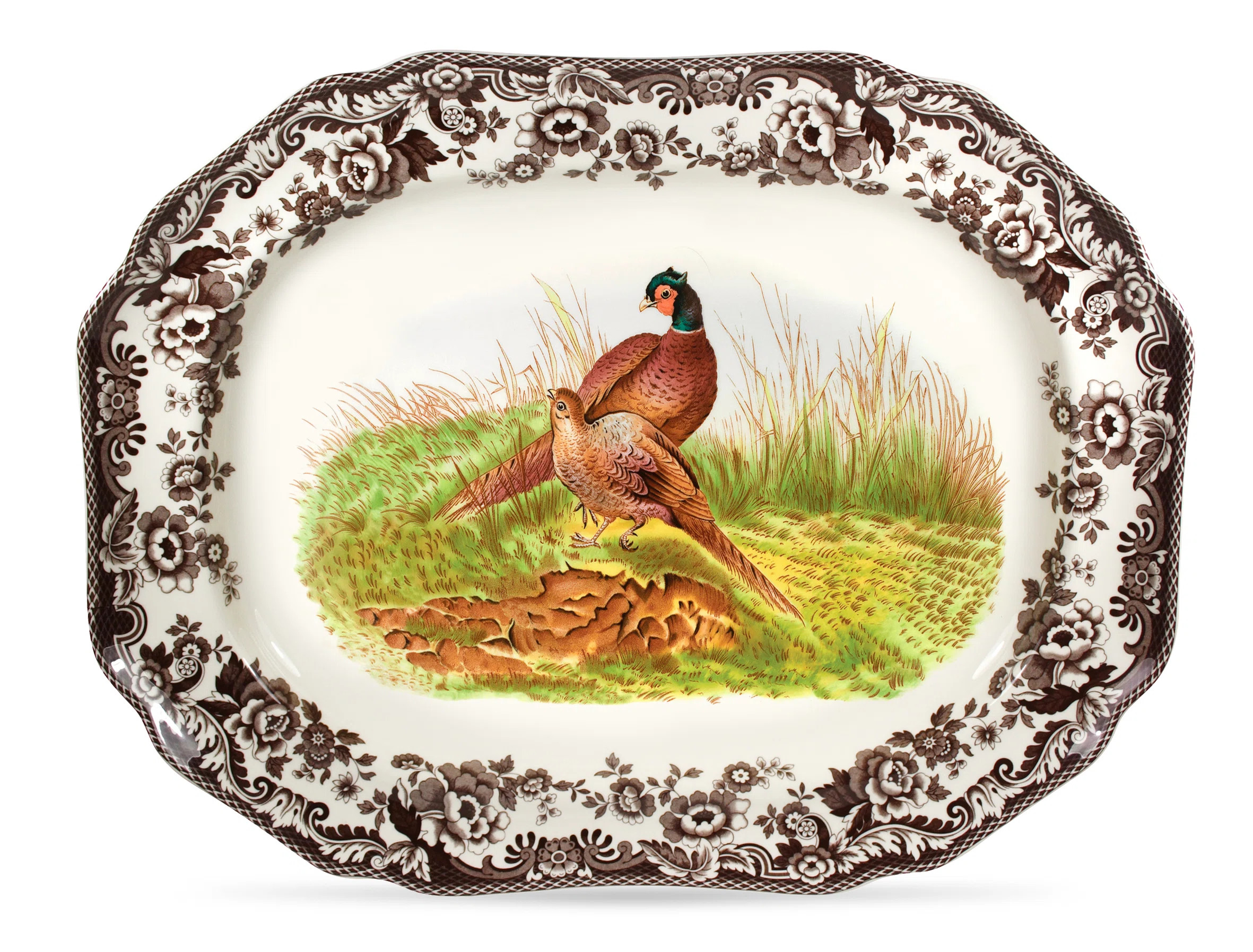 Spode Woodland Platter 19" Pheasant | Wayfair North America