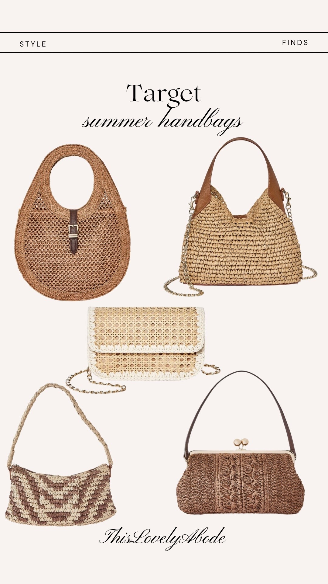These handbags are perfect for the spring and summer season. 
#target #stylefinds #handbags 

#LTKSeasonal #LTKBeauty