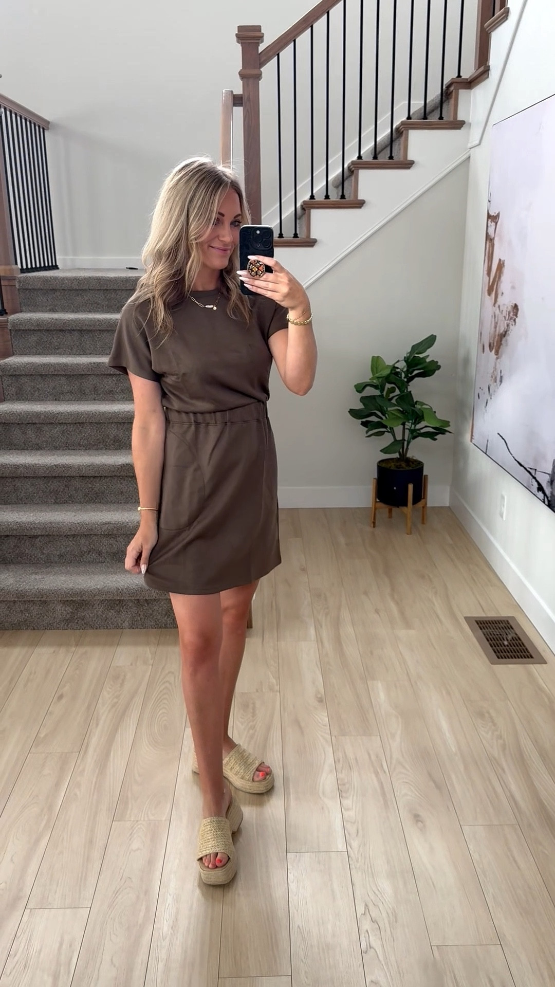 How cute is this t shirt dress from Amazon? It’s so comfy and you can dress up or down. I’m wearing a small. Great work outfit, weekend fit, mom life, anything really!

#LTKStyleTip #LTKFindsUnder50