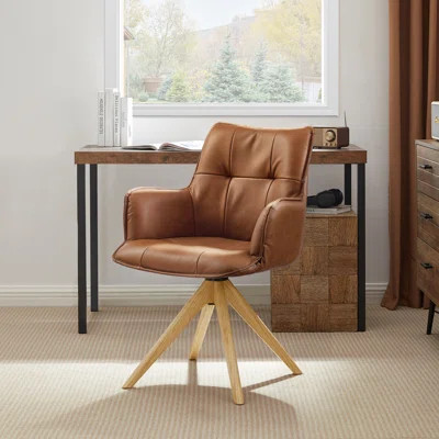 Leather Office Swivel Desk Chair | Wayfair North America