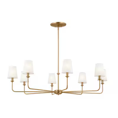 Kichler Pallas 8-Light Brushed TraditionalChandelier | Lowe's