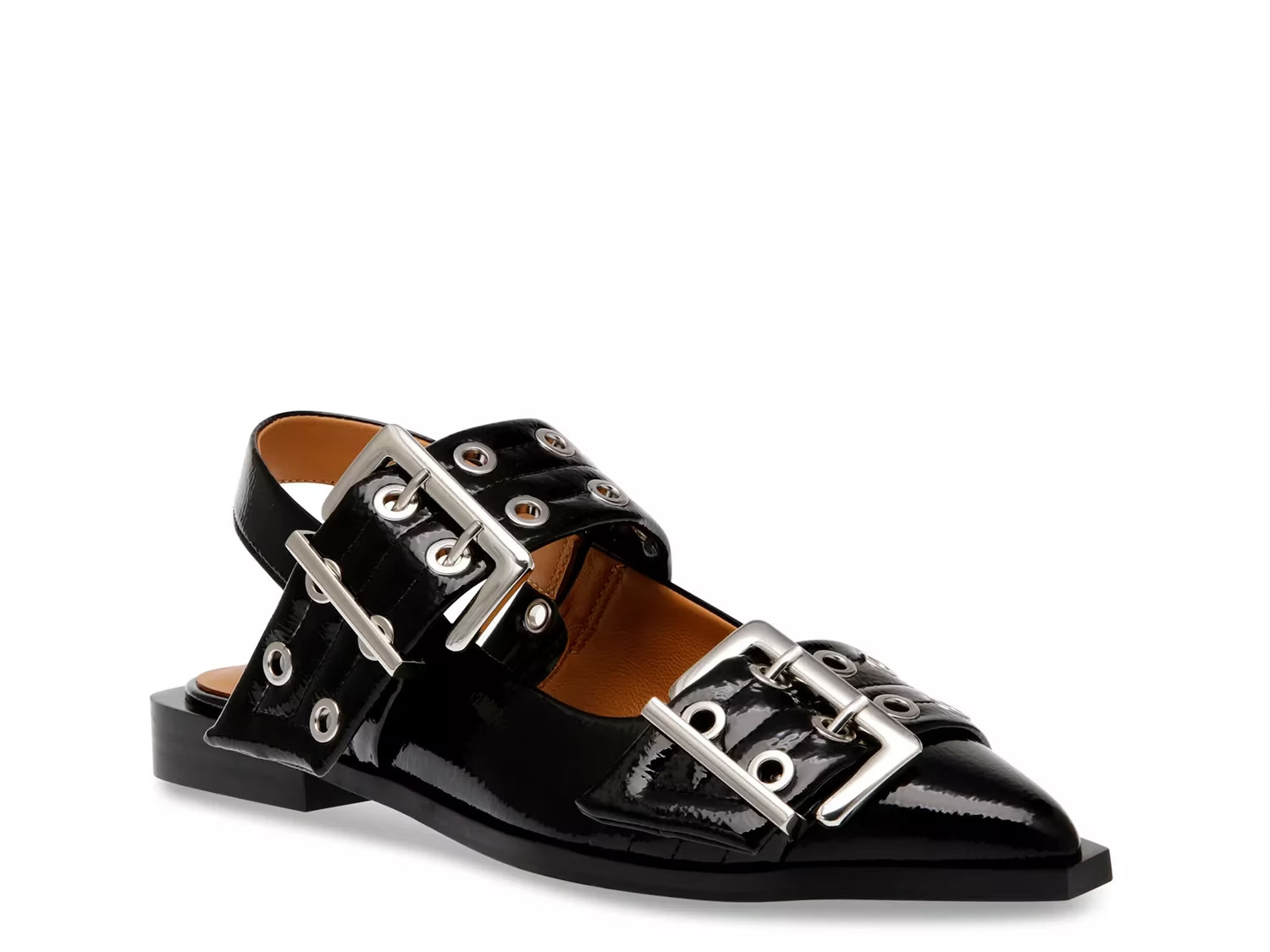 Steve Madden Graya Flat | Women's | Black | Size 8 | Flats | Ankle Strap | DSW