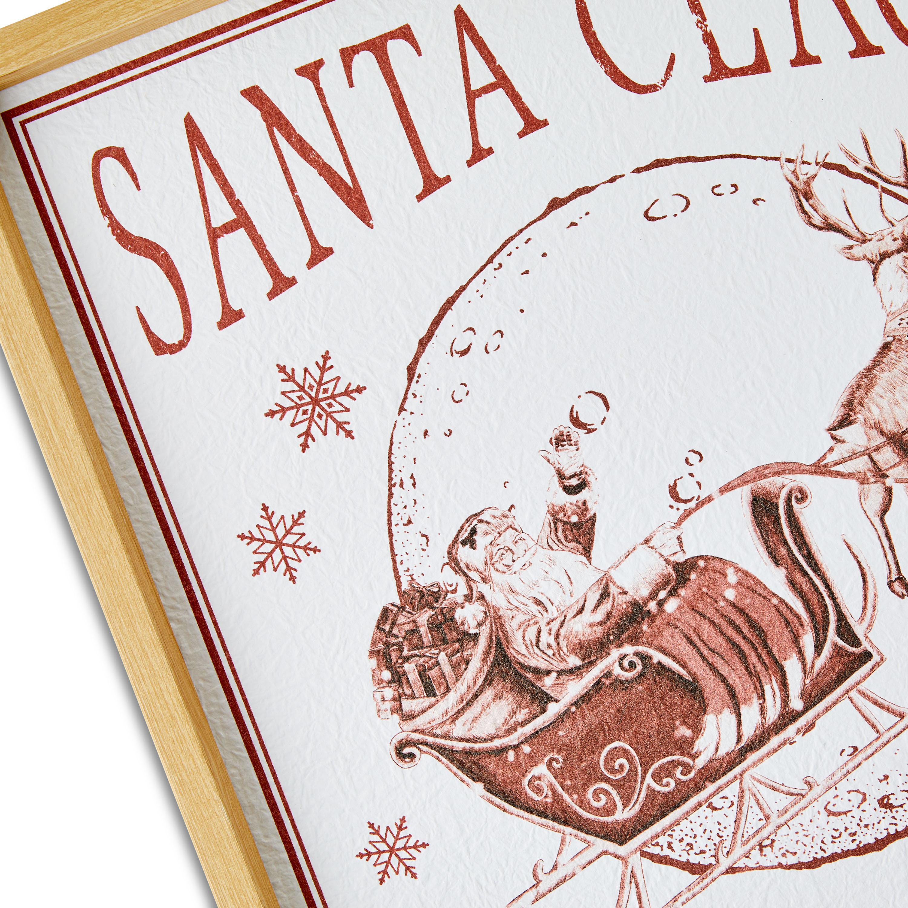 Santa Claus Coming to Town Christmas Wall Art , 16 in x 20 in, by Holiday Time | Walmart (US)