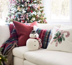 Archie the Snowman Shaped Pillow | Pottery Barn (US)