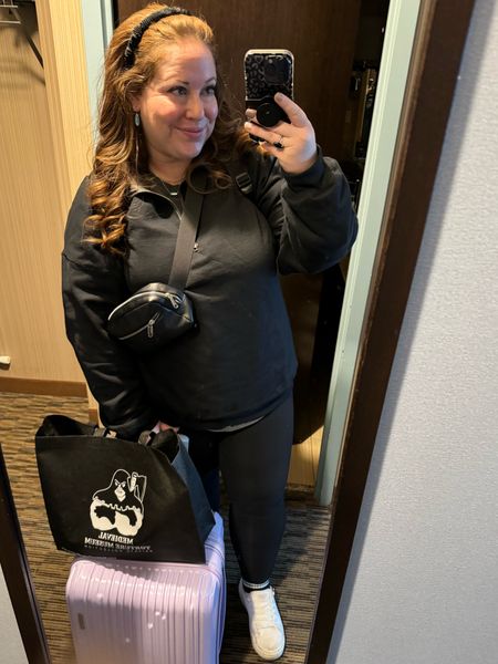 Travel outfit - I love all my travel bags, and this sweatshirt is so cozy for chilly plane rides

#LTKTravel #LTKItBag #LTKStyleTip
