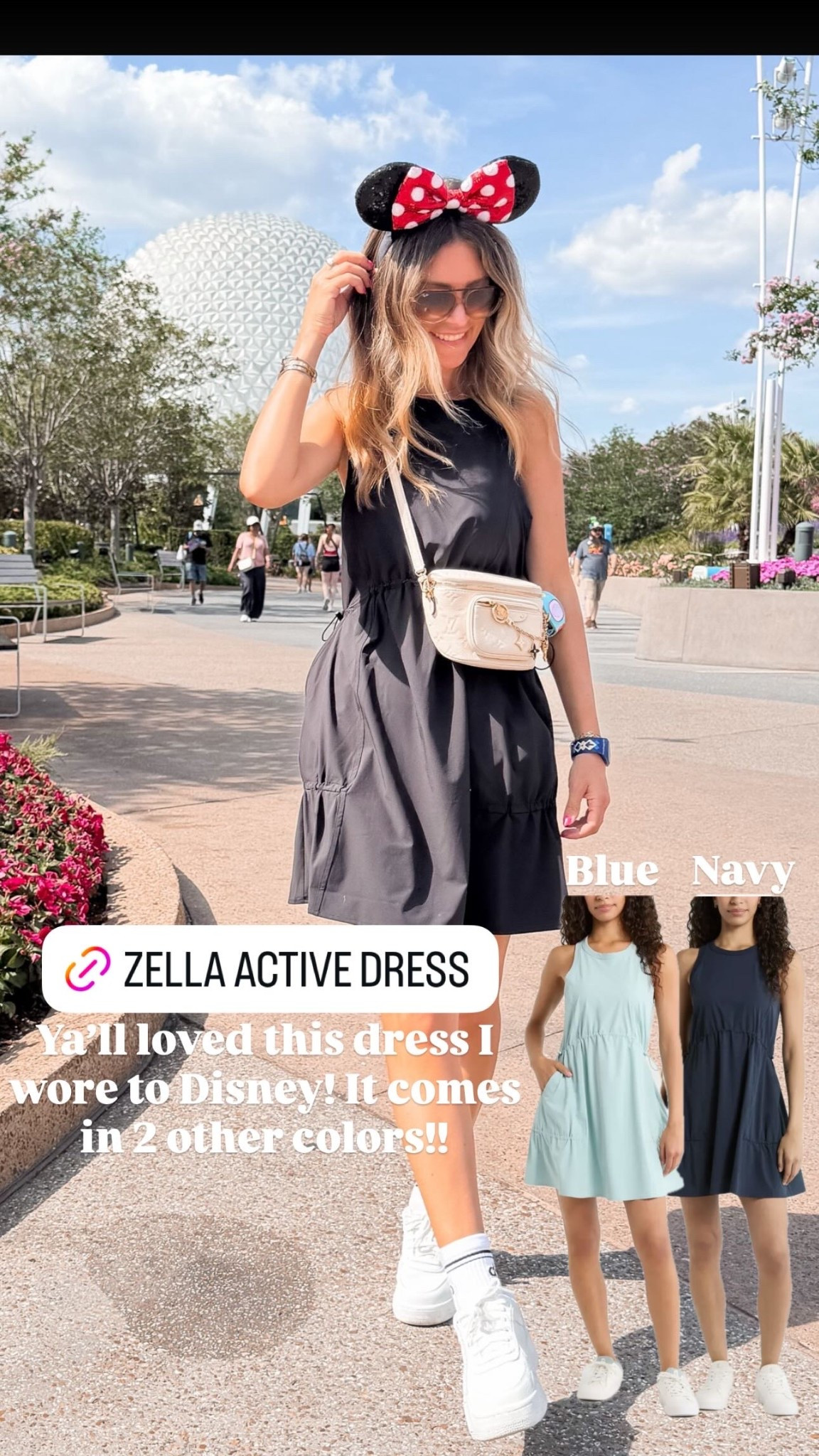 Ya’ll loved this dress I wore to Disney! It comes in 2 other colors!! Navy Blue