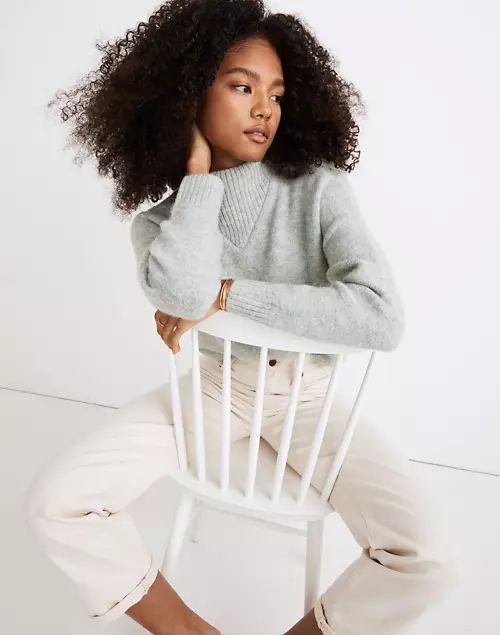 Dillon Mockneck Pullover Sweater | Madewell