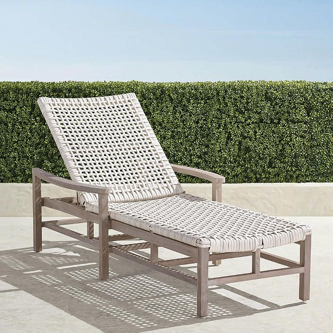 Isola Chaise Lounge in Weathered Finish | Frontgate | Frontgate