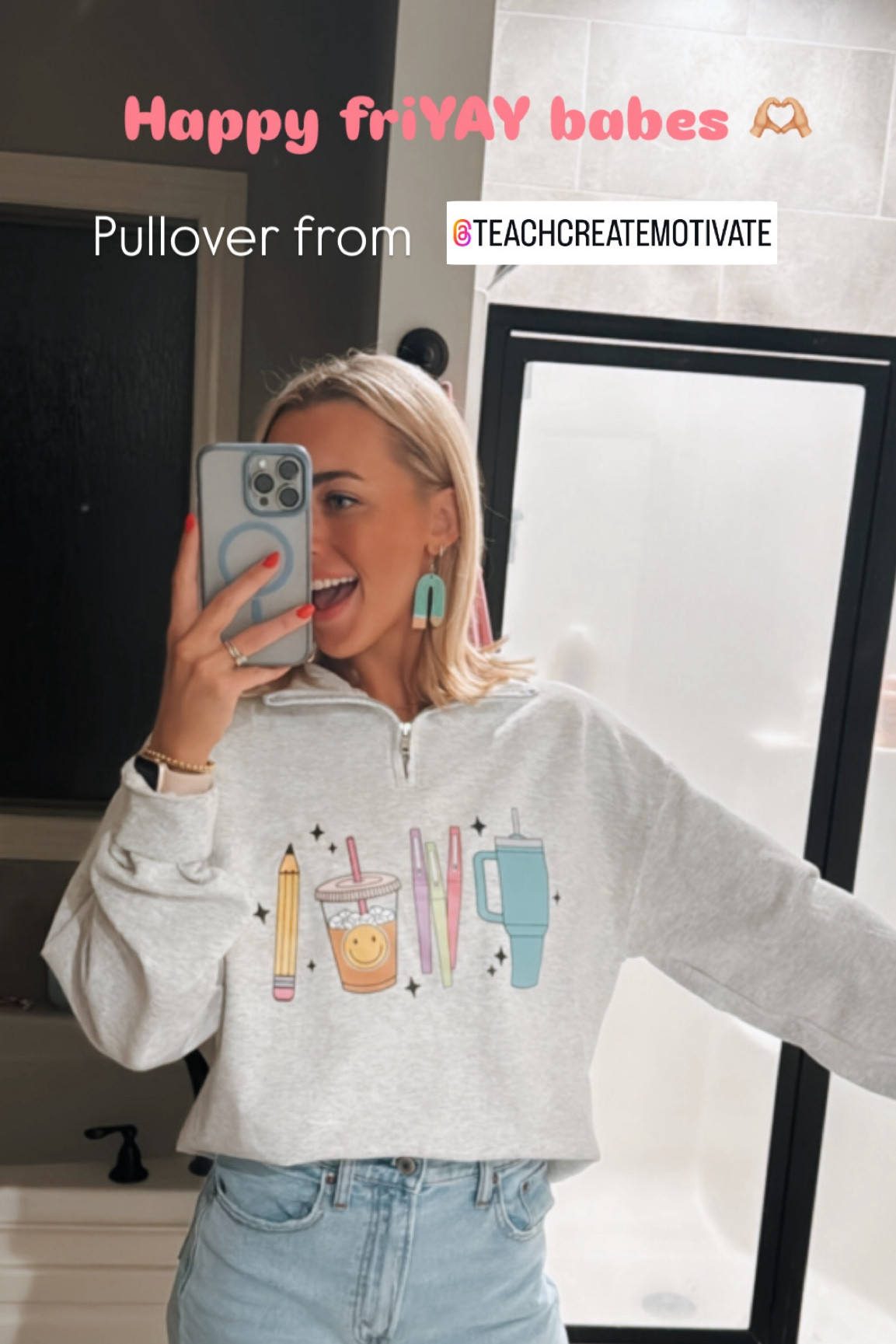 Pullover: teach create motivate on Instagram!