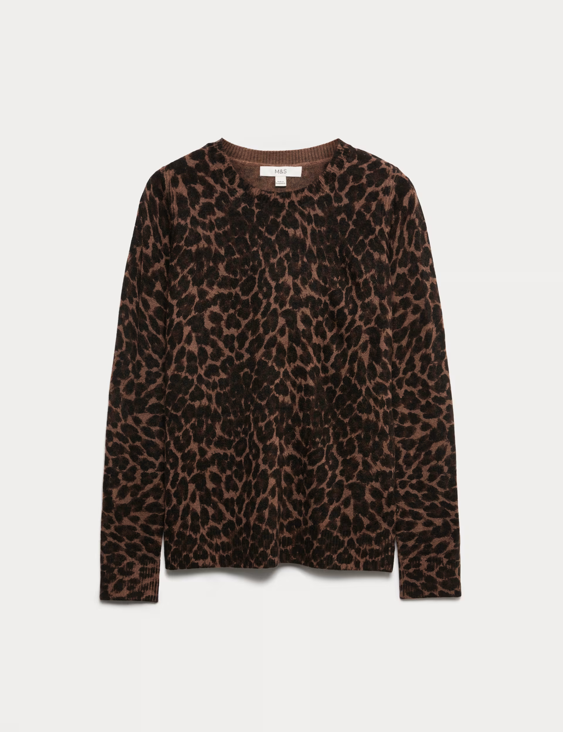 Animal Print Crew Neck Jumper | Marks & Spencer (UK)