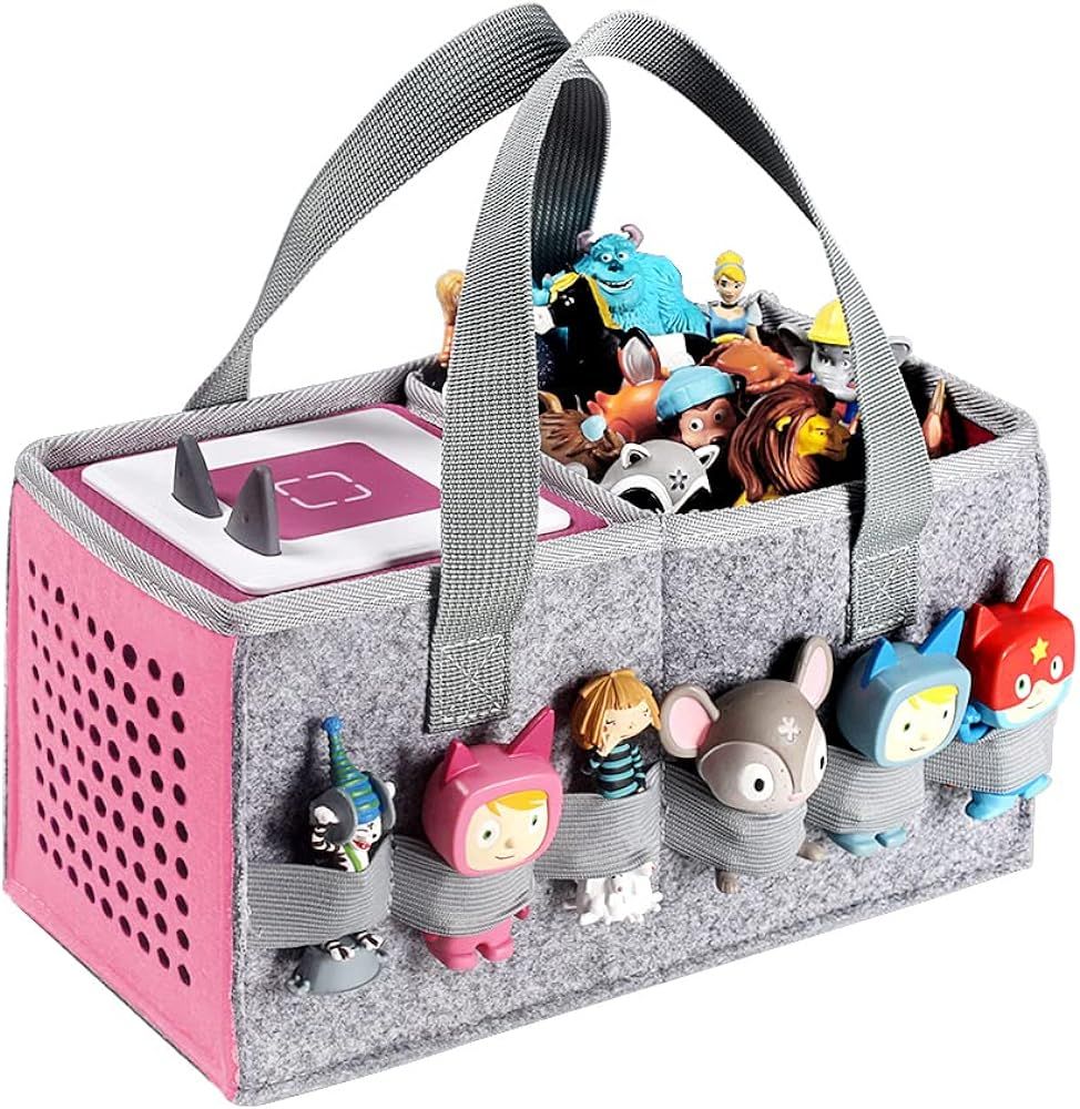 Pinson Carrying Case for Toniebox Starter Set and Tonies Figurines, Travel Felt Cloth Musical Toy... | Amazon (US)