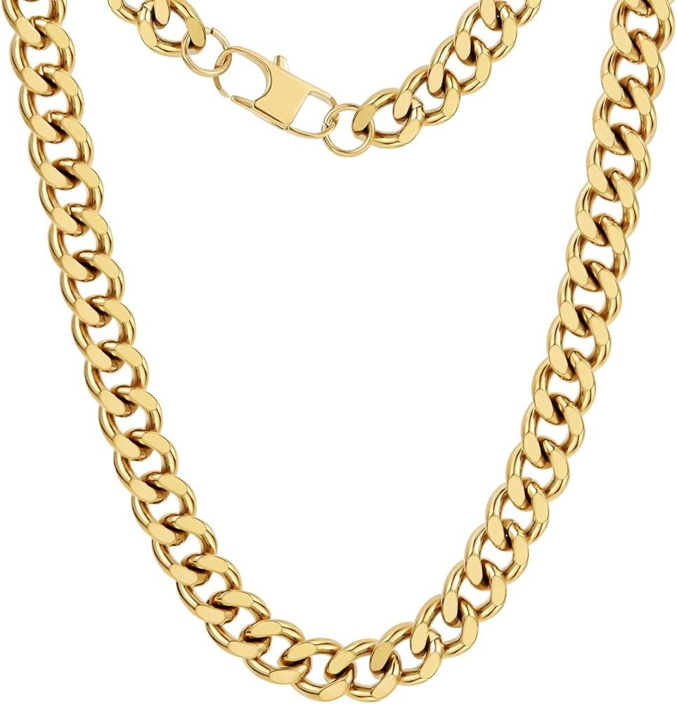 Cuban Choker Necklace Herringbone Snake Necklace Paperclip Chain Layered Necklaces for Women Jewe... | Amazon (US)