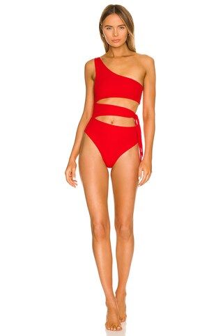 Maaji Stunning Reversible One Piece in Red Camellia from Revolve.com | Revolve Clothing (Global)