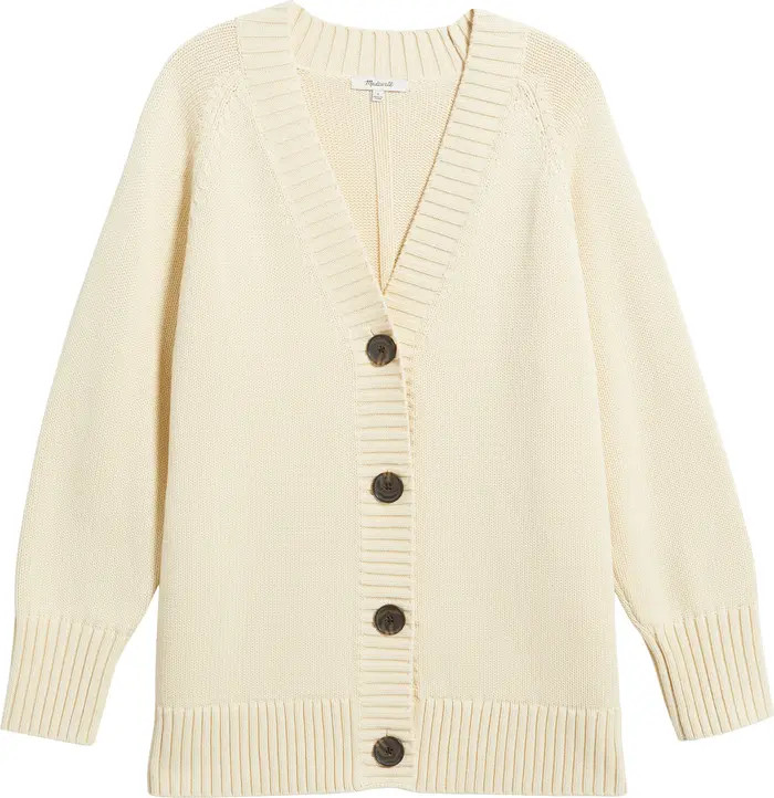 Madewell Oversized Cotton Cardigan | Nordstrom | Nordstrom