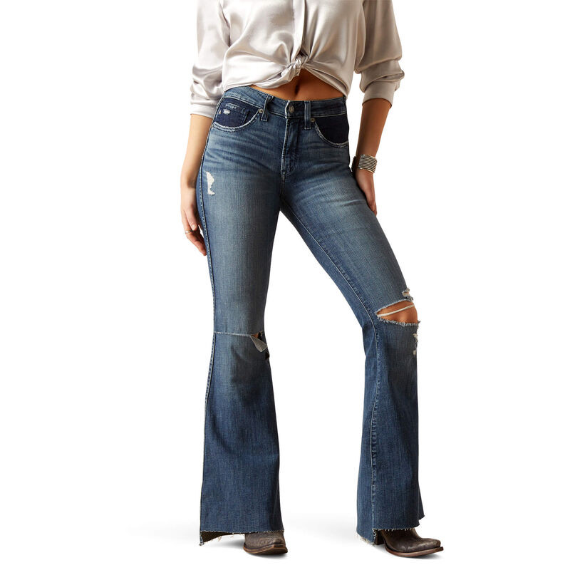 R.E.A.L. High Rise Thea Flare Jean | Ariat (US)