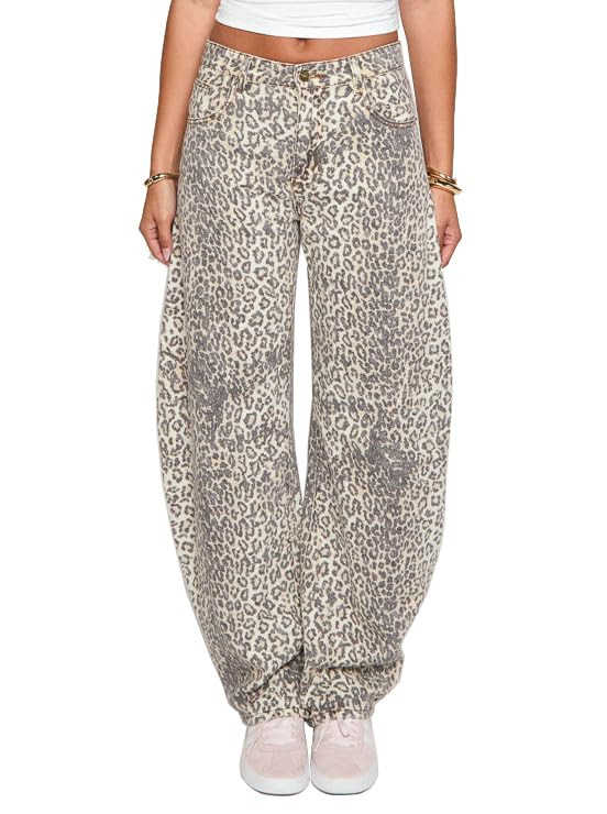 Women's Low Rise Wide Leg Pants Baggy Jeans | Amazon (US)