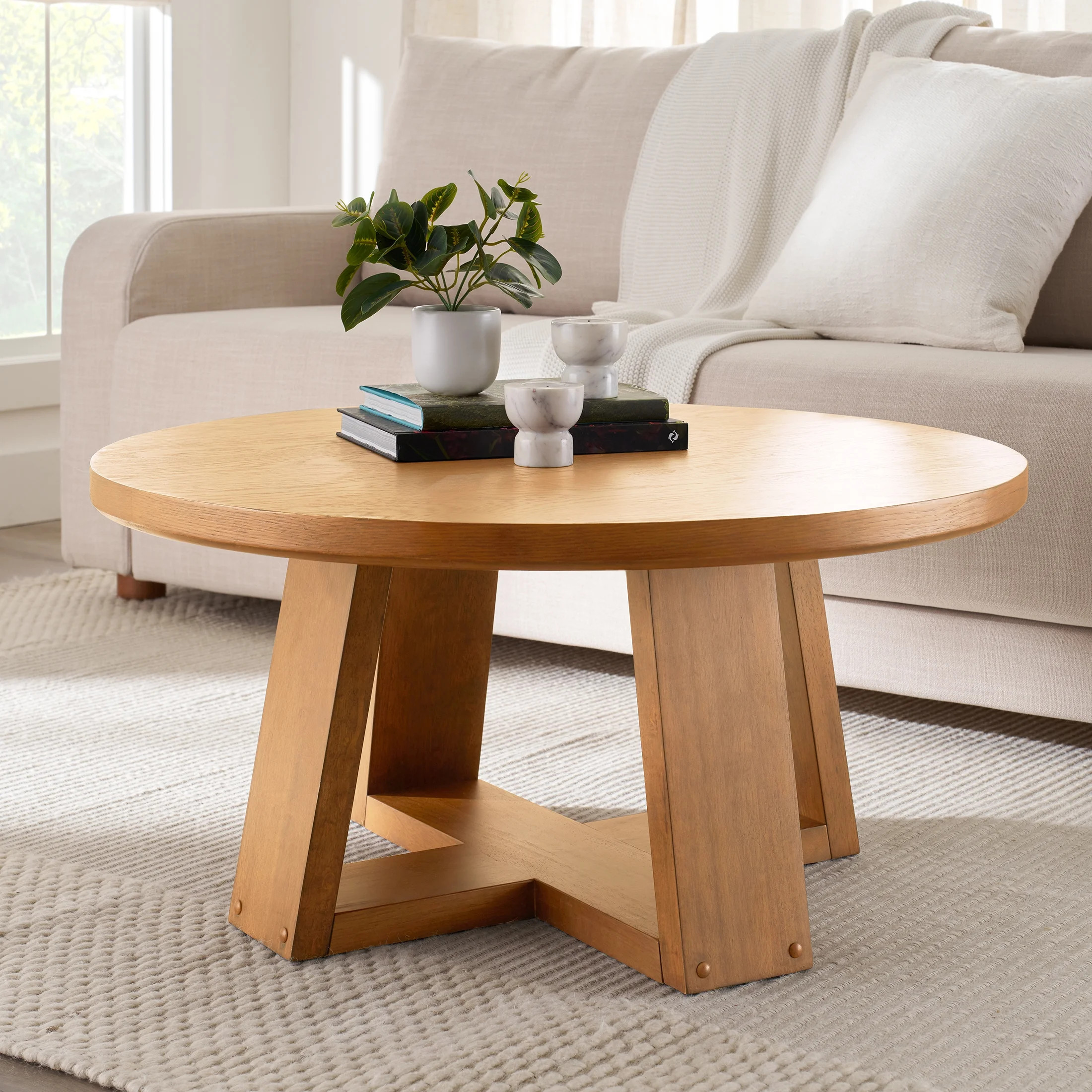 Better Homes & Gardens Ezra Coffee Table, Light Honey finish | Walmart (US)